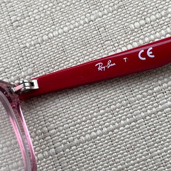 Ray-Ban RB1586 Women Eyeglasses Frame Red/Pink Tone Glasses 47[]16 130 - Picture 8 of 11